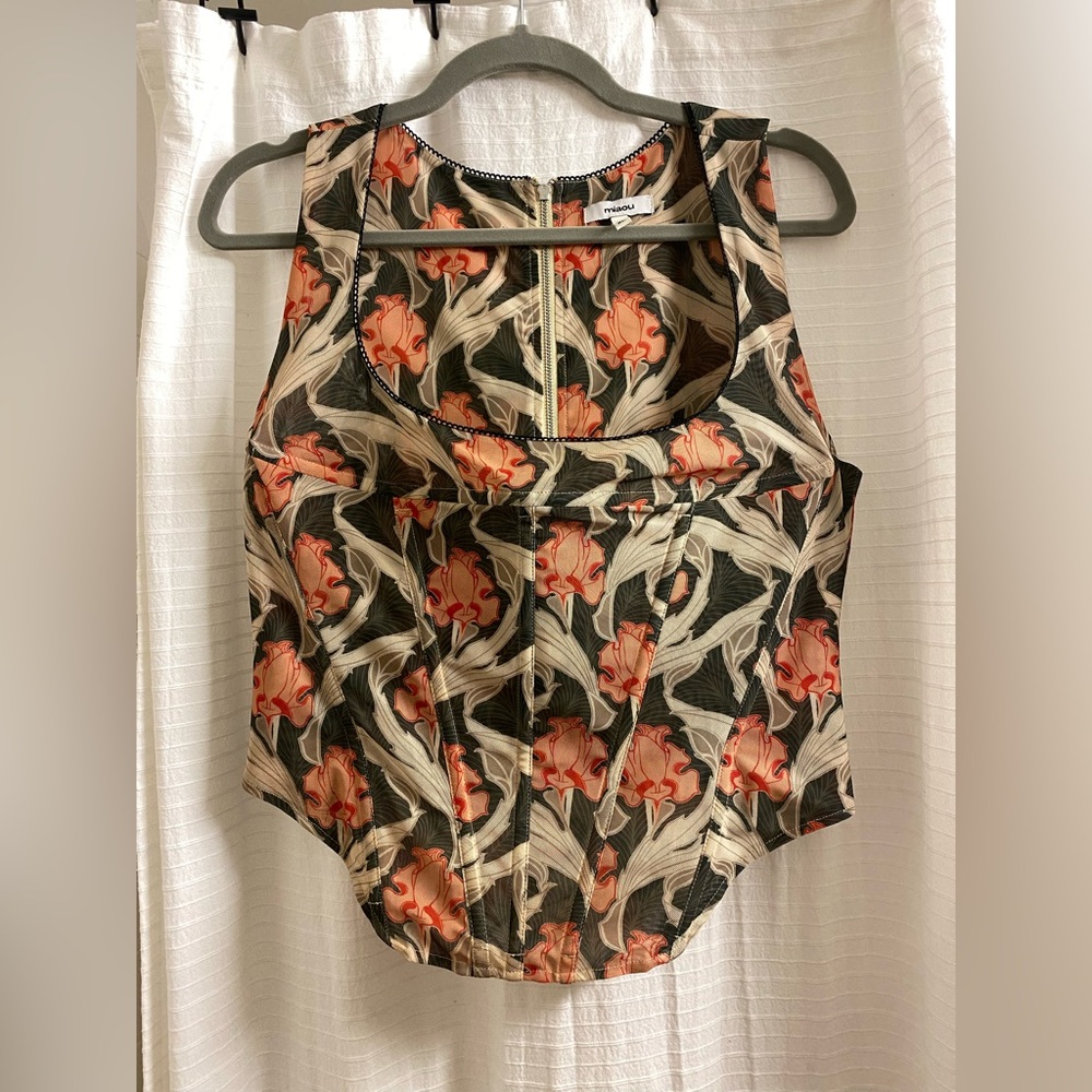 Miaou Floral Mesh Corset